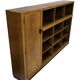 Art Deco XL Wall Cabinet Bookcase 1930s Oak Open Cabinet The Netherlands