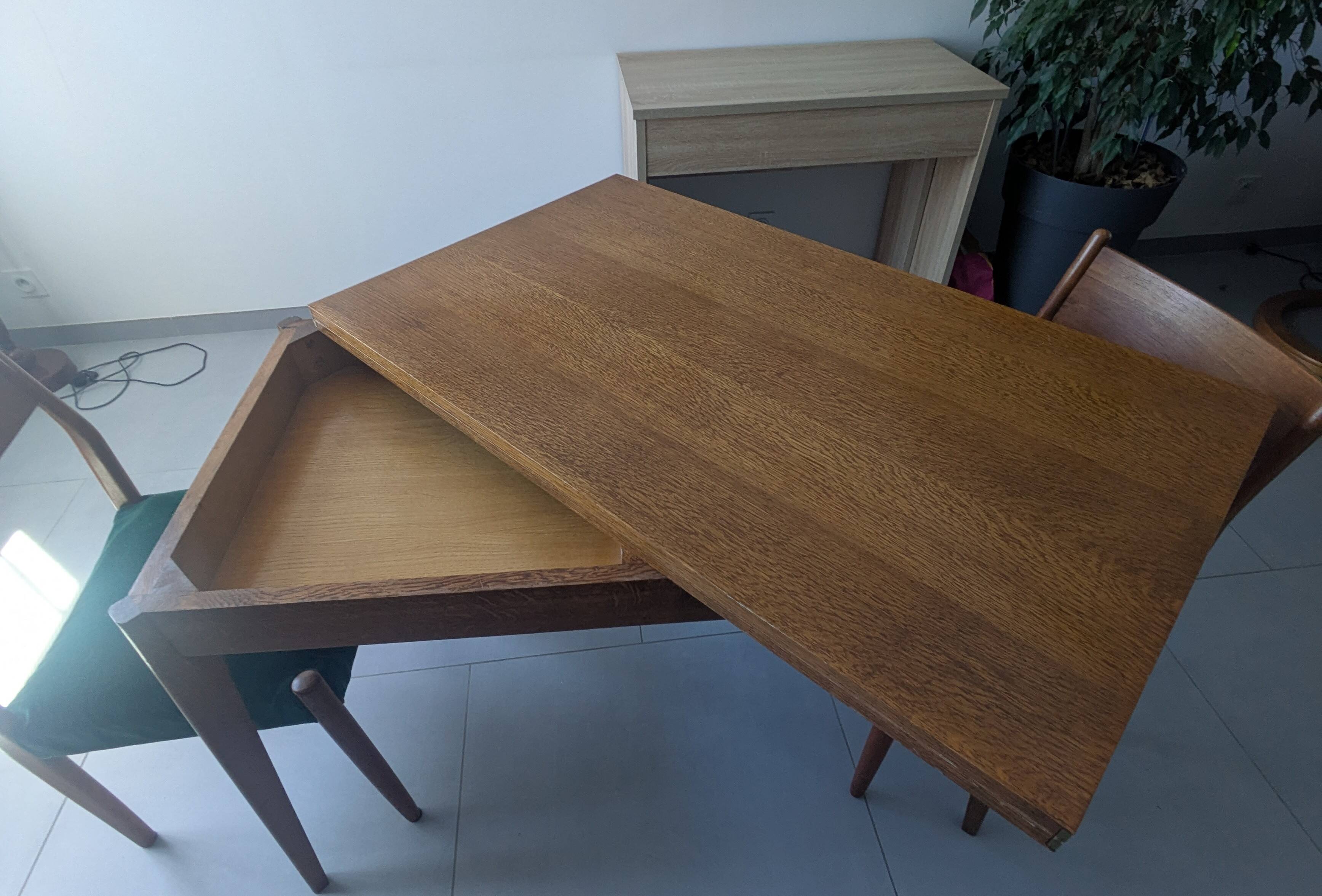 Scandinavian compass leg coffee table
