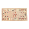 Vintage chinese rug pink beige 118 x 60cm