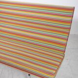 Compact sofa Eames Vitra Alexander Girard Miller stripe fabric