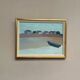 Original  Swedish Oil on Canvas – “Motif from Byxelkrok” by Raymond Wallentin – Signed & Dated 1975 – Vintage & Framed