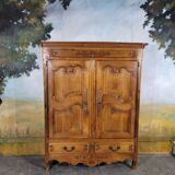 Small Louis XV cherry wood low cabinet