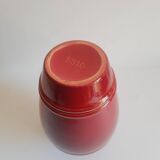Old vintage numbered art deco red vase
