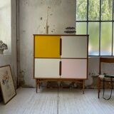 Teak-enfilade storage cabinet