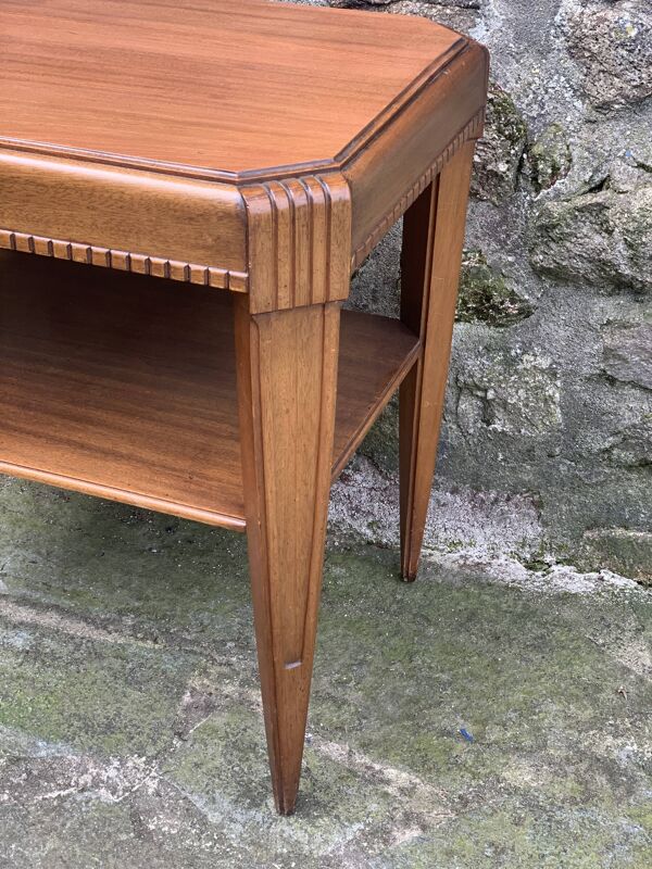 Desserte en acajou et noyer style art déco