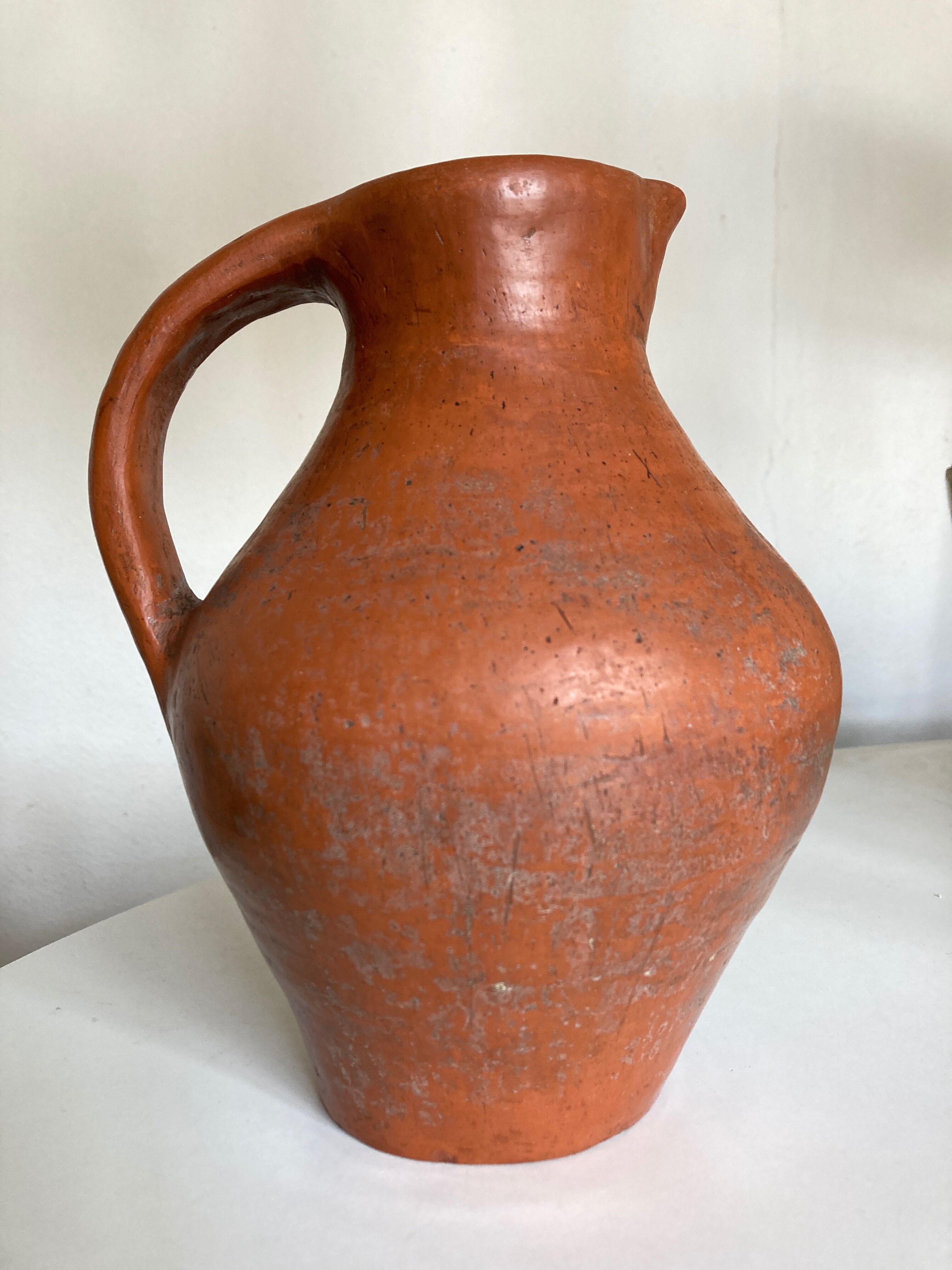 Vase pitcher XL in potter's terracotta 1960