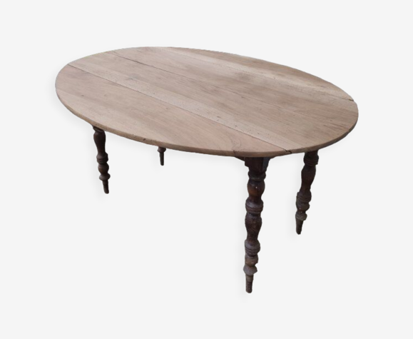 Table ovale rabattable