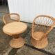 Salon en rotin pour enfant
