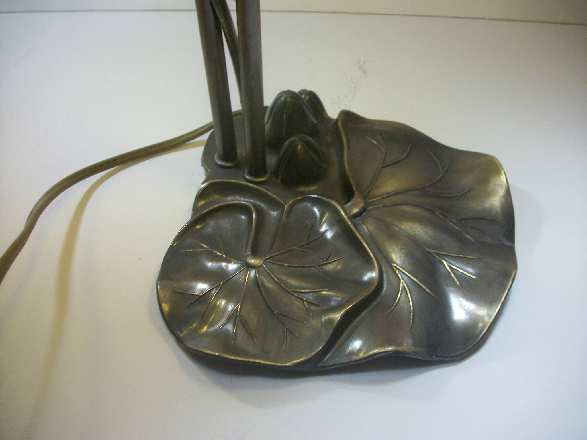 Paire de lampes nymphéas