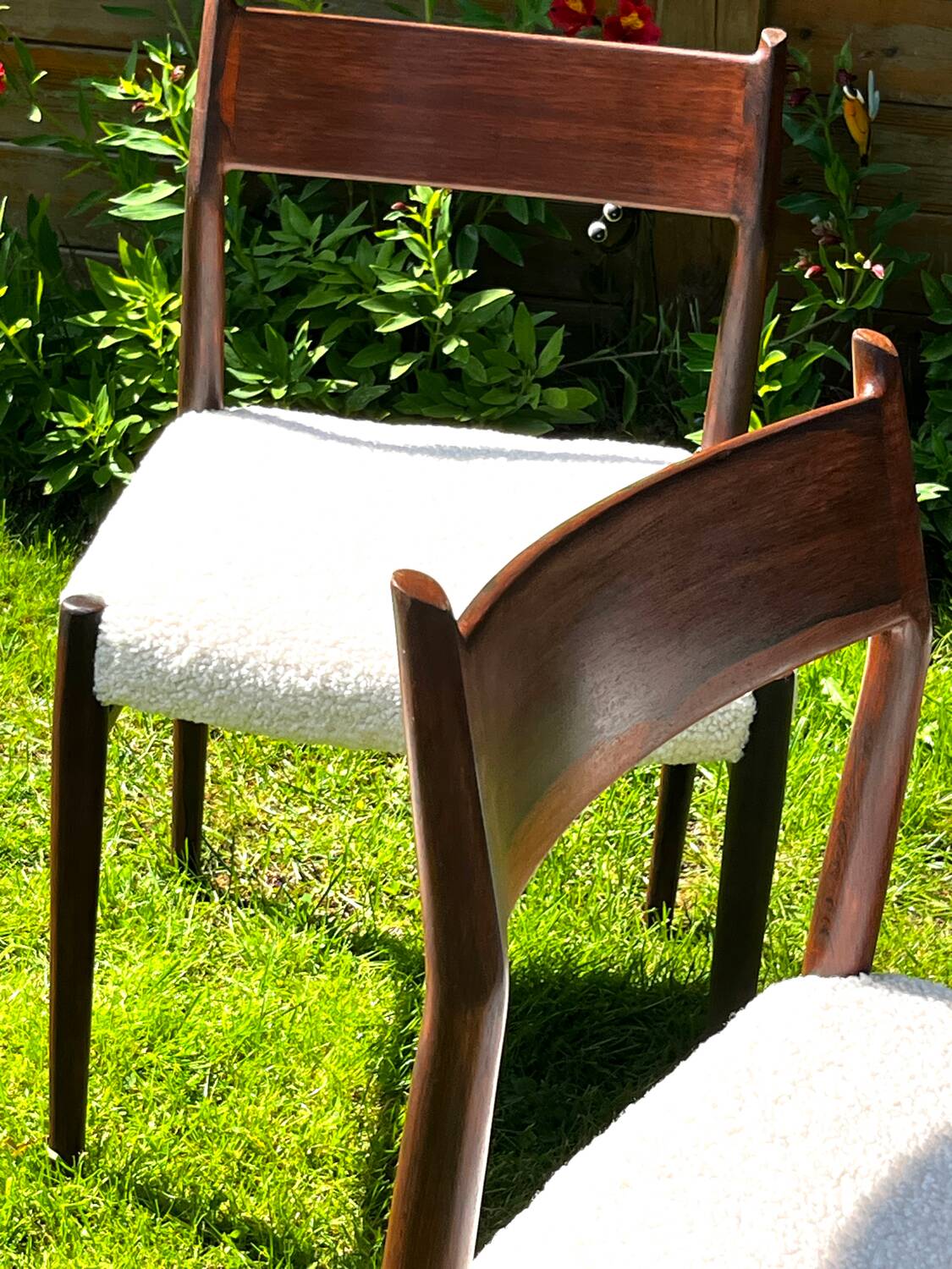 5 Danish chairs by Arne Vodder model 418 teak