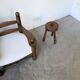 Three-legged shepherd stool oak