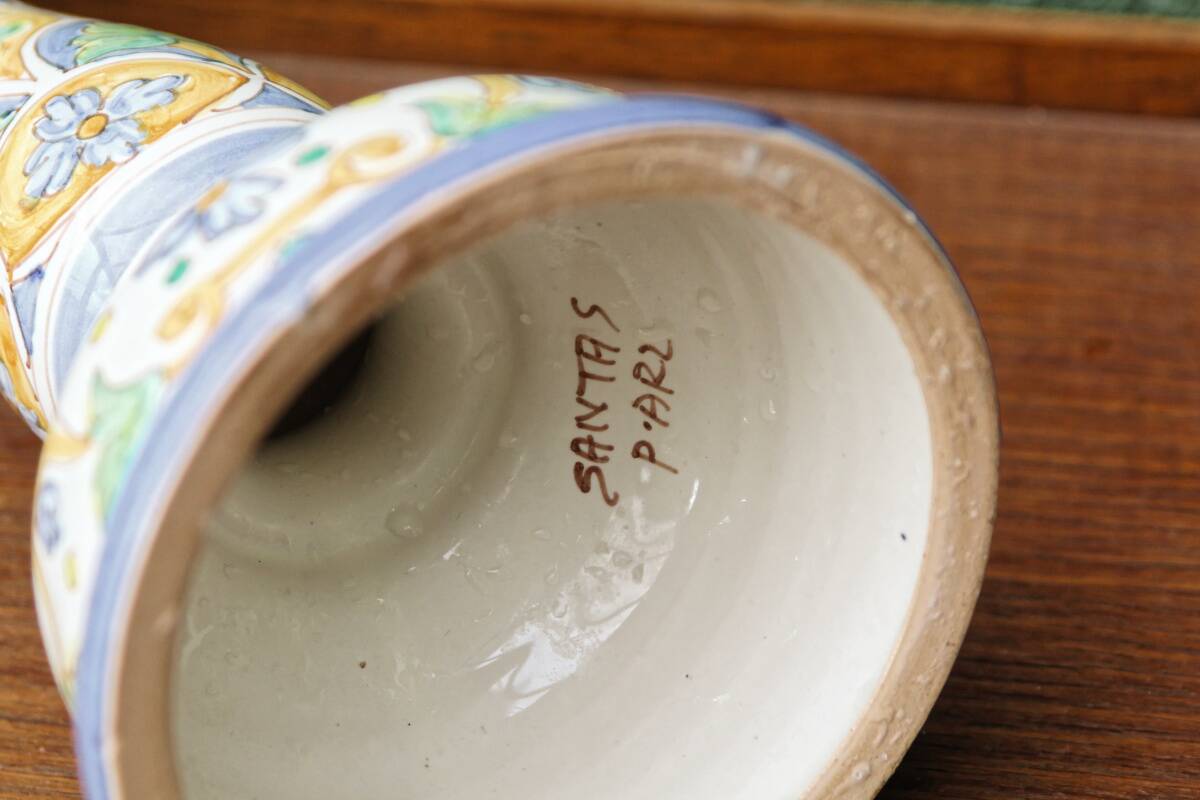 Santa ceramic candle holder (Spain)