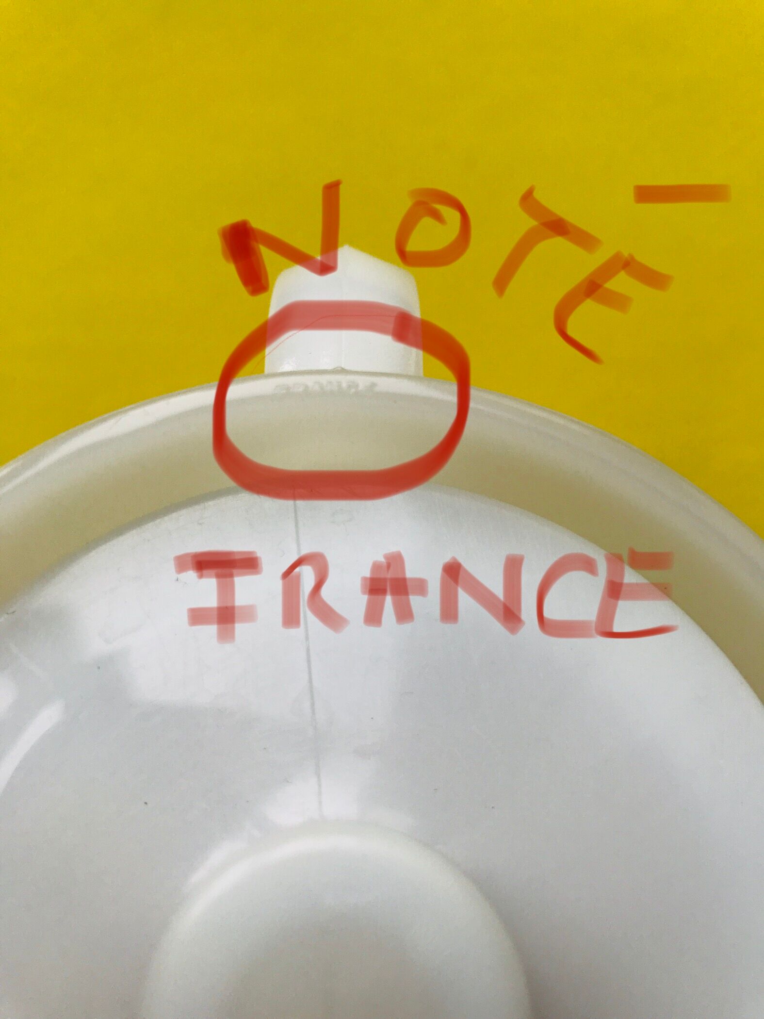 Vintage orange and red 70s arcopal spirit