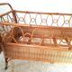 Children's bed in rattan 1960