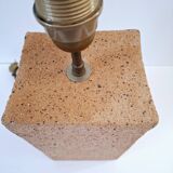Large raw ceramic lamp