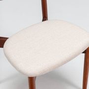 Harry Ostergaard set of eight dining chairs in teak Randers Denmark 1960