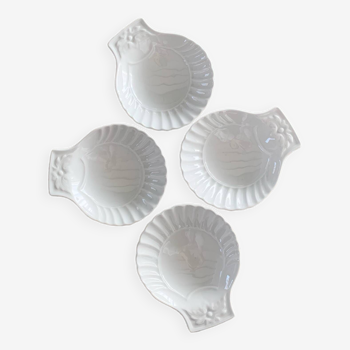 Coupelles coquillage Porcelaine du Reussy