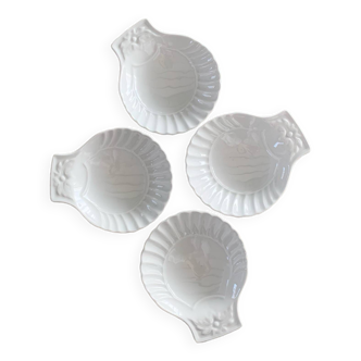 Coupelles coquillage Porcelaine du Reussy