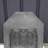 Iron flower iron fireplace plate art foundry never laid