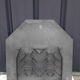 Iron flower iron fireplace plate art foundry never laid