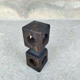 Vintage wooden candle holder.