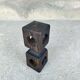 Vintage wooden candle holder.