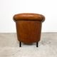 Vintage sheep leather club chair tub by Lounge atelier