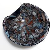 Black Murano Glass "Tutti Frutti" Ashtray / Vide-Poche attr. to Avem