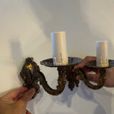 Bronze wall lamps