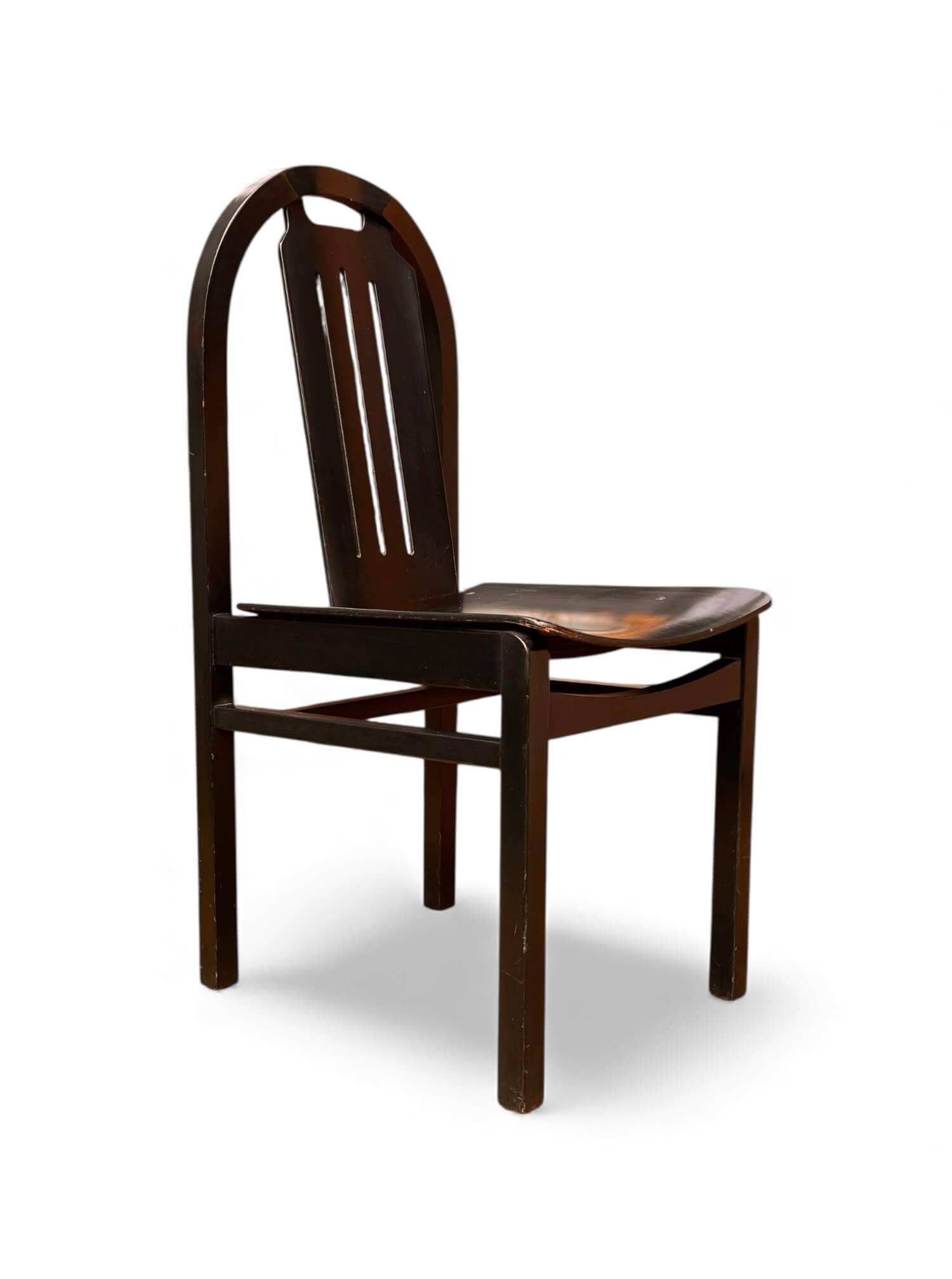 Set of 3 black Baumann chairs, Argos model.