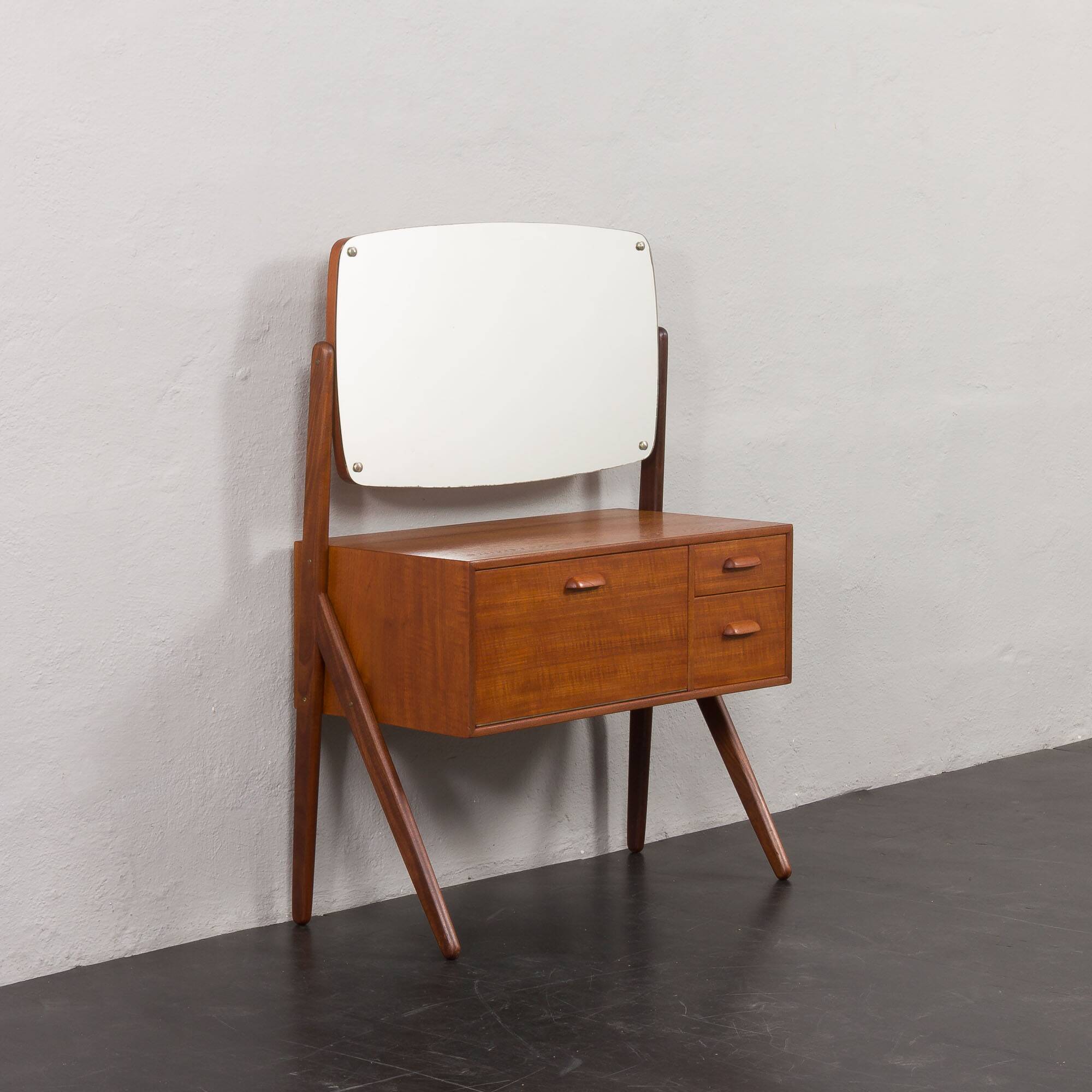 Mid-century Danish Teak Dressing Table from Ølholm Møbelfabrik,1960s
