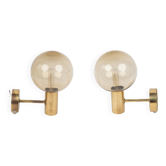 Paire d'appliques suédoises de Hans-Agne Jakobsson, AB Markaryd, années 1950