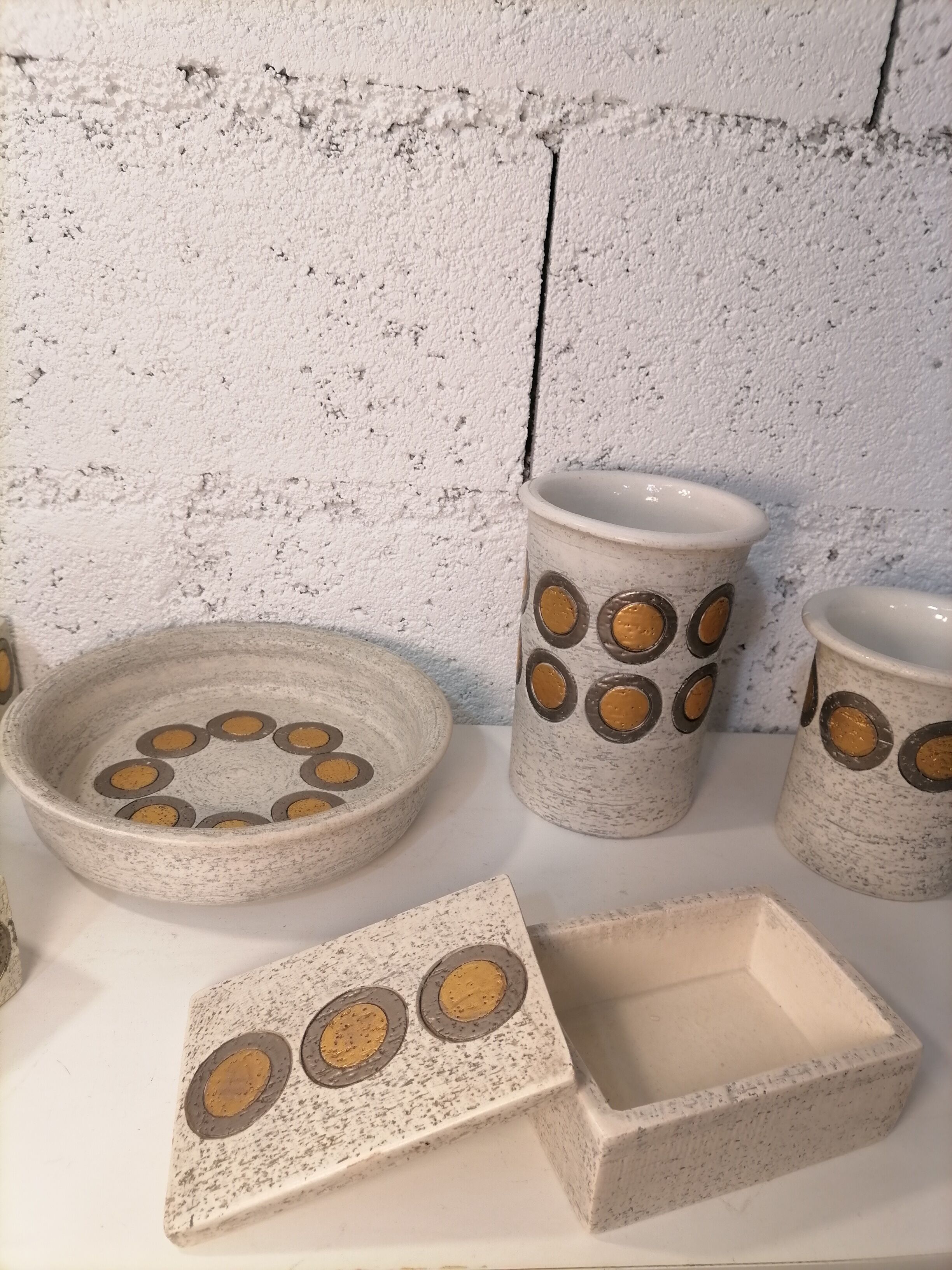 Bitossi Golden Ceramic Lot 1960