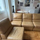 Lot de 5 chauffeuses en cuir vintage