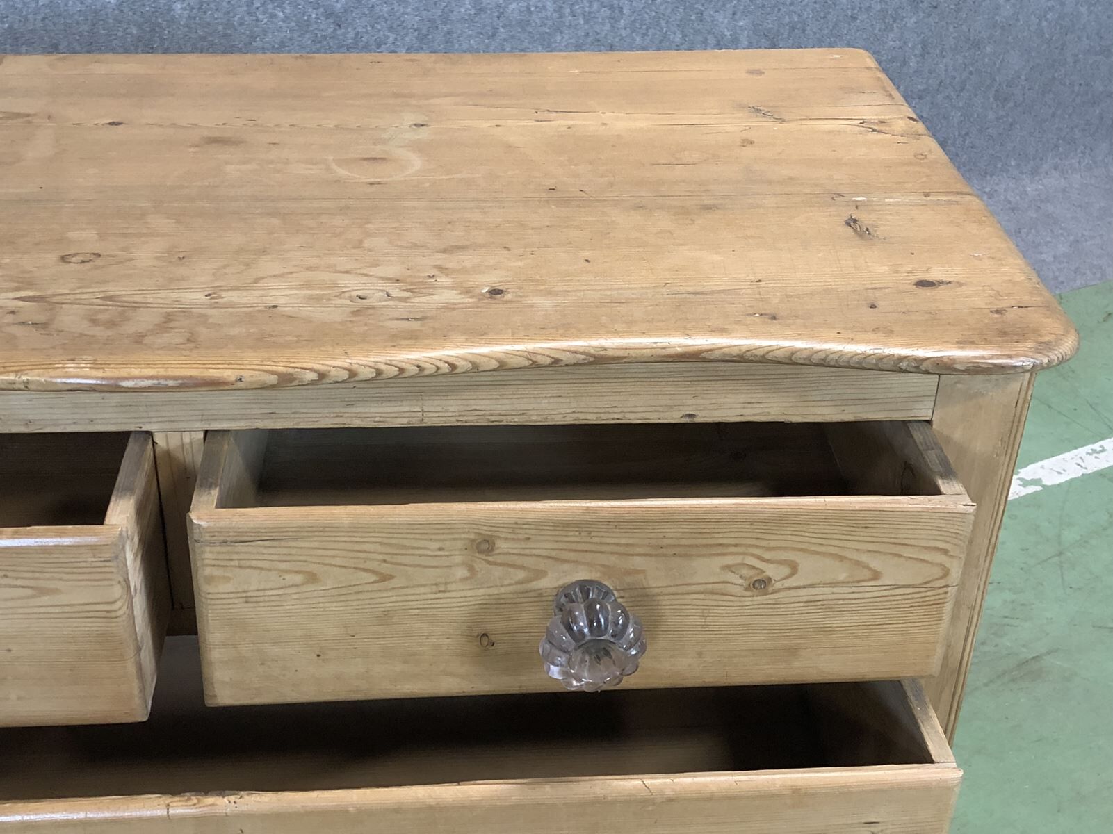 XIX dresser with glass buttons