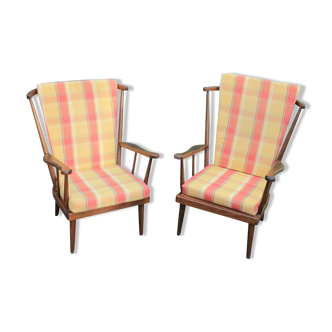 Pair of Baumann armchairs