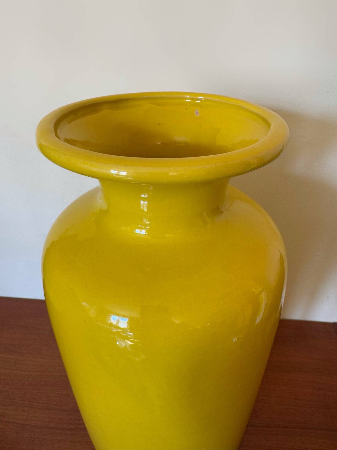 Large yellow vase West Germany 70s