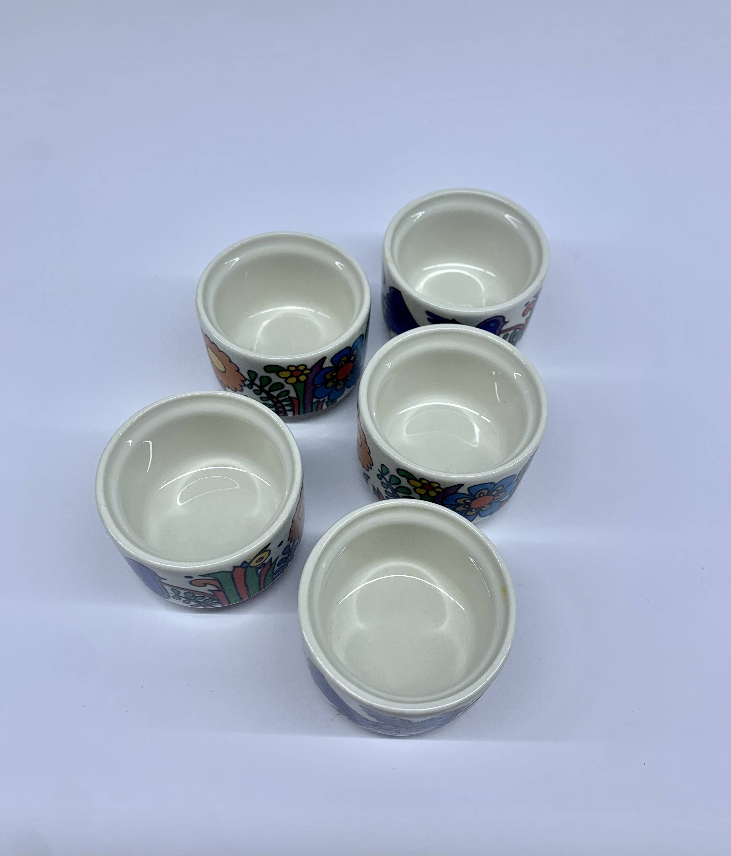 Set of 5 egg cups Villeroy & Boch Acapulco