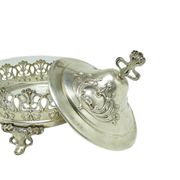 Bonbonniere, Art Nouveau, silver-plated brass, Germany, early 20th century