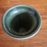 Small vintage vase in green ceramic