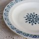 Antique semi-deep ironstone plate – Salins Henri II model