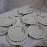 Service à gâteaux  en porcelaine de limoges DRB