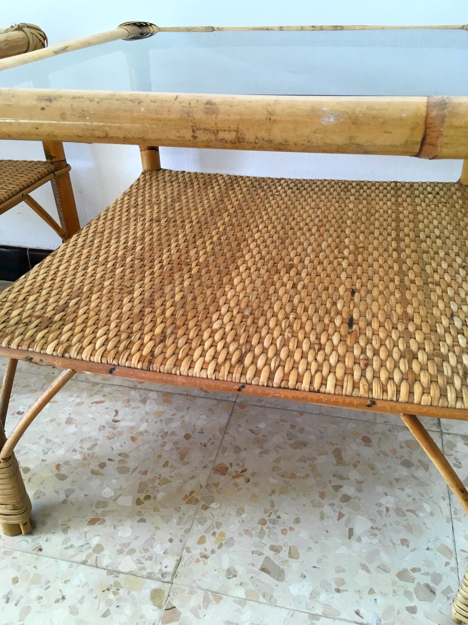 Vintage rattan horses in the 70s