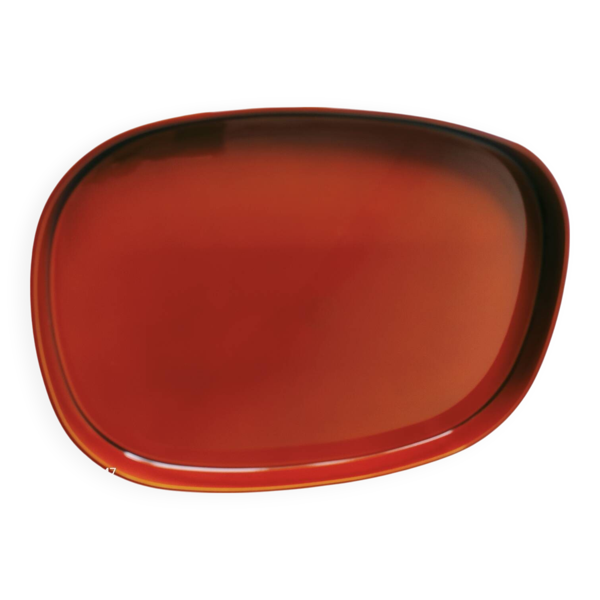 Red lacquer tray