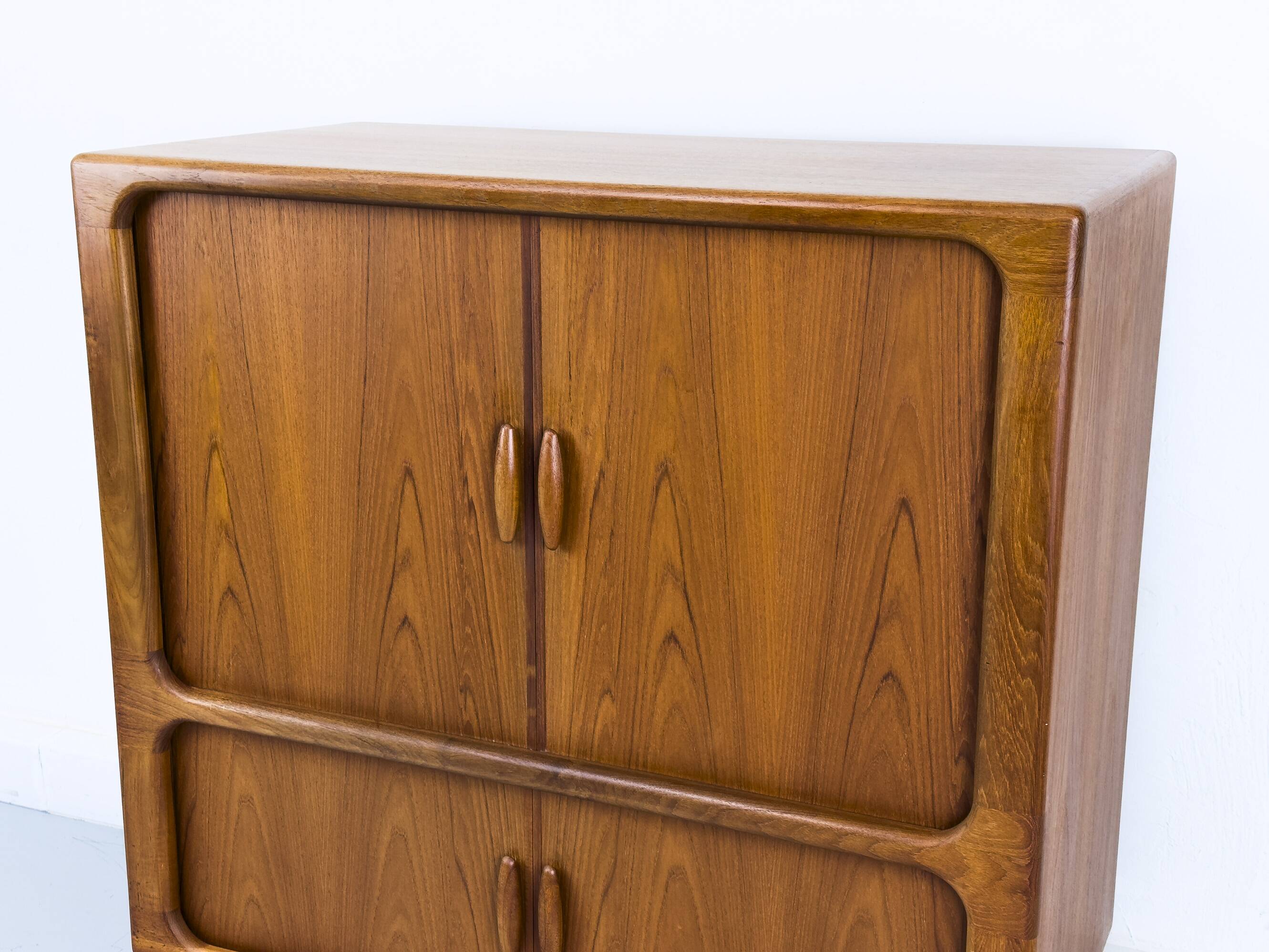 Danish Teak Hi-Fi Sideboard with Tambour Doors from Dyrlund, 1970s