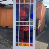 Porte vitraux colorés