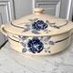 Tureen blue flowers Saint-Amand 30s-40s