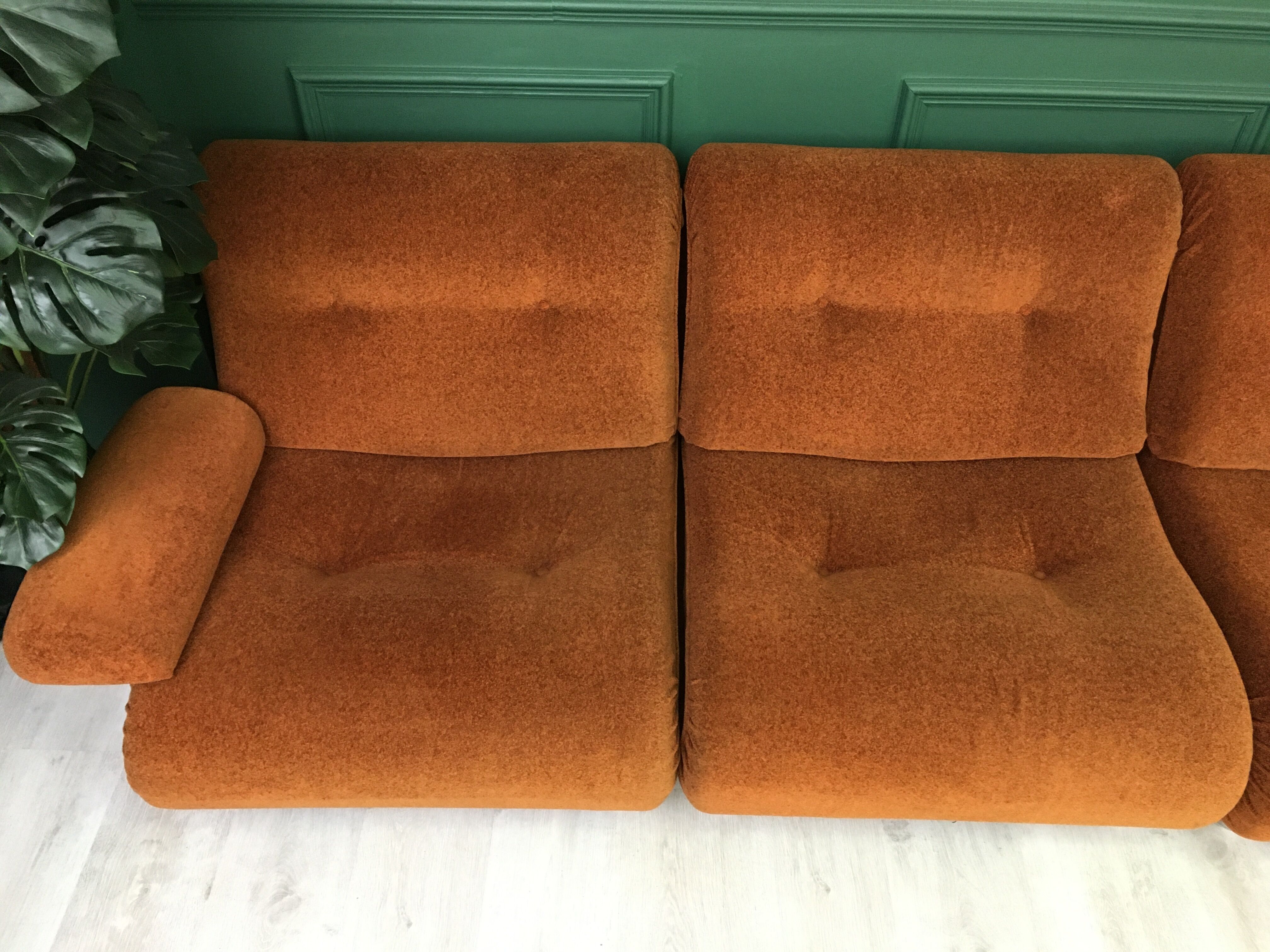 G-Plan vintage retro mid century corner modular 5 seater sofa suite by Km Wilkins