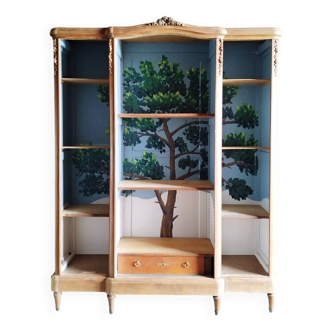 "Les Cimes" oak bookcase