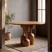Table à manger bois de manguier salon 12